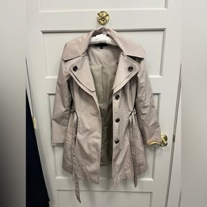 Long Cream London Fog Jacket